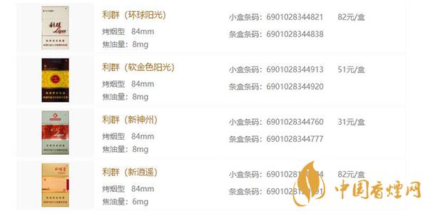 利群香煙多少錢一包 利群香煙有多少種類